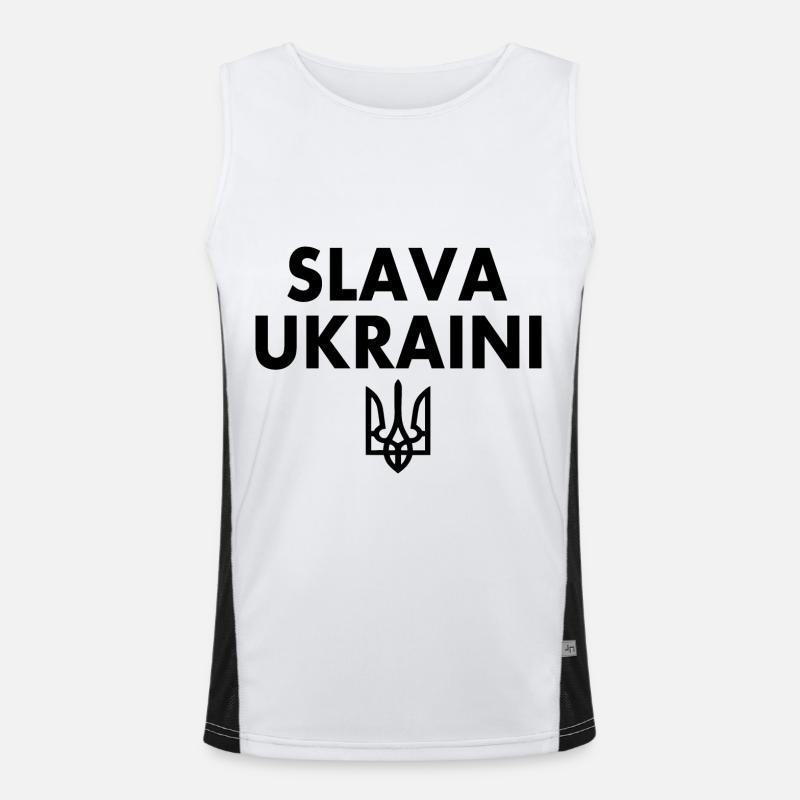 Slava ukraini Men's Functional Contrast Tank Top 