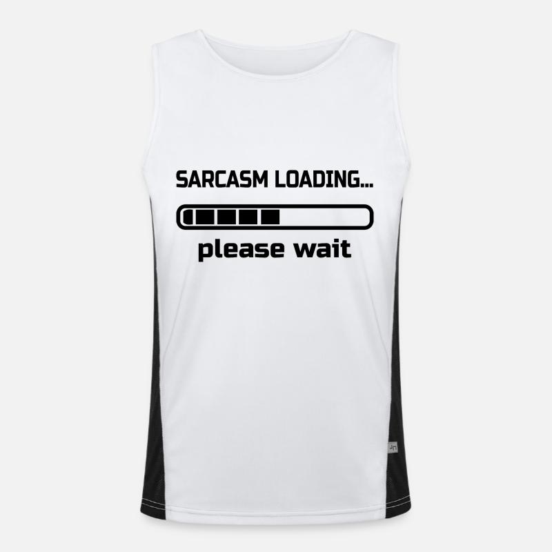sarcasm loading… please wait. Humour Débardeur respirant contrasté Homme 