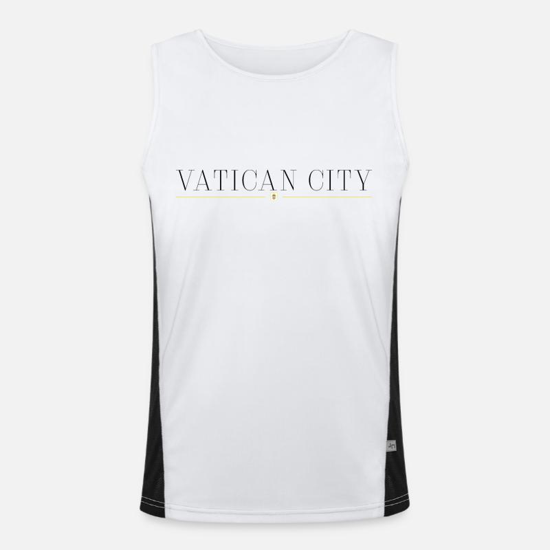 T-shirt de design de style de la Cité du Vatican Débardeur respirant contrasté Homme 