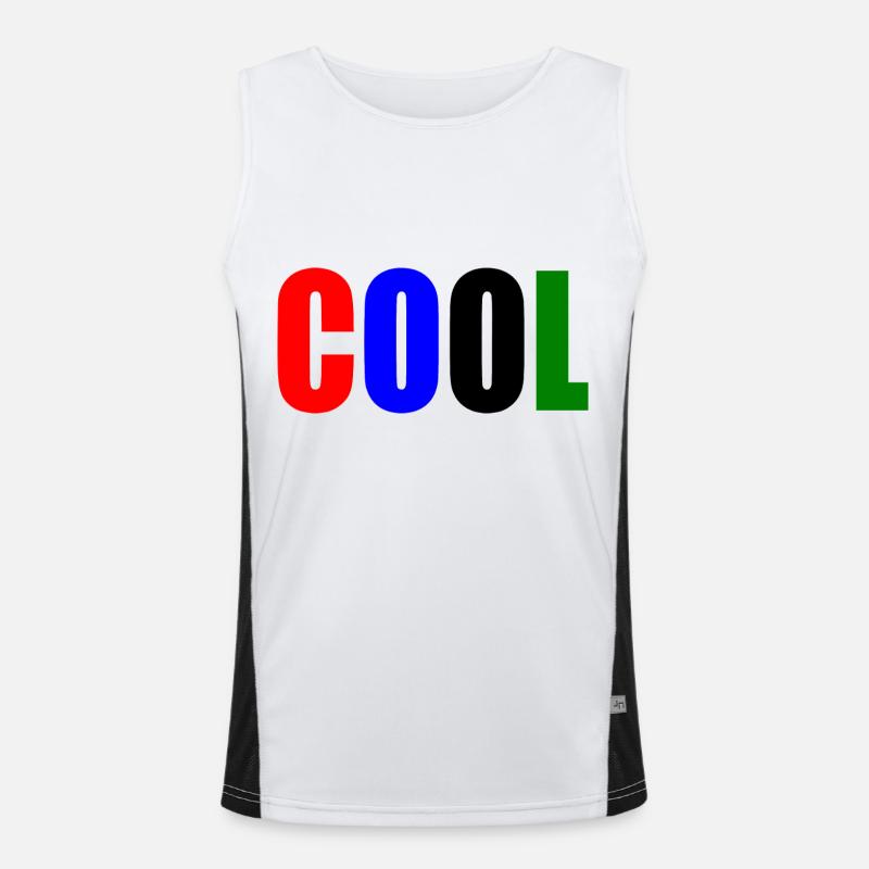 Cool Funktionelles Kontrast-Tank Top für Männer 