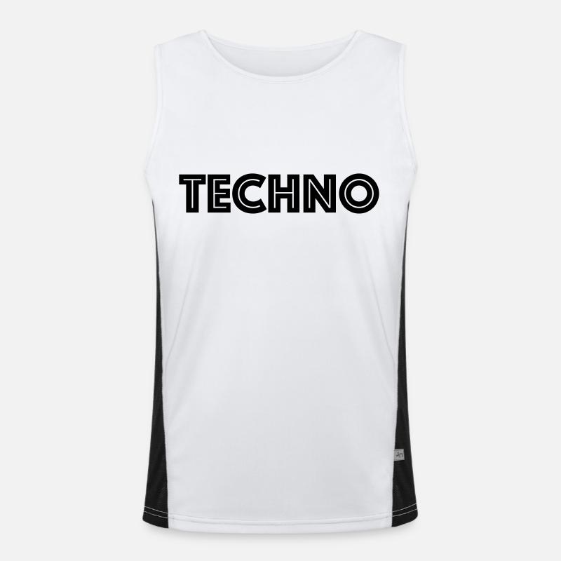 Techno. Ravewear. Men's Functional Contrast Tank Top 