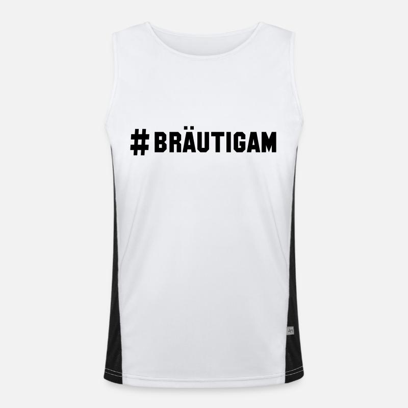 # bräutigam Funktionelles Kontrast-Tank Top für Männer 
