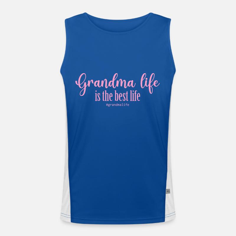 Oma-Leben Funktionelles Kontrast-Tank Top für Männer 
