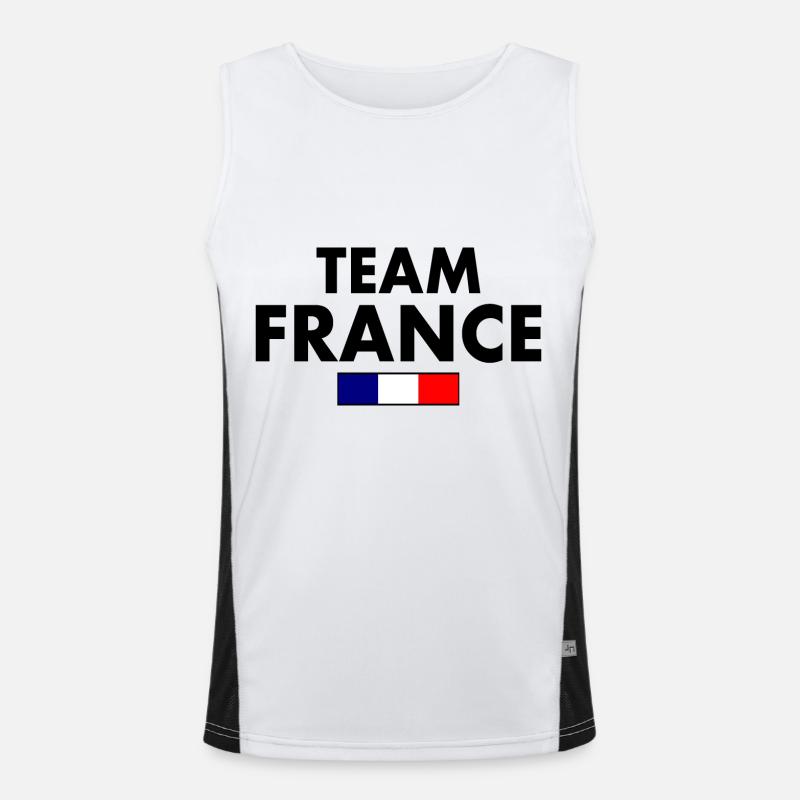 France Men's Functional Contrast Tank Top 