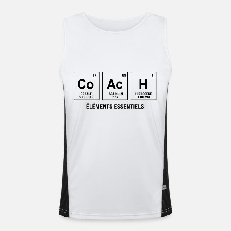 Coach Essential elements Trainer Sports coach Men's Functional Contrast Tank Top 