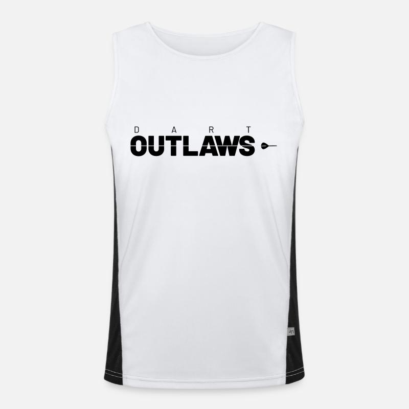 dart outlaws Funktionelles Kontrast-Tank Top für Männer 