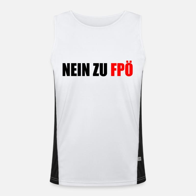 No to fpö Men's Functional Contrast Tank Top 