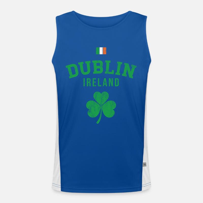 Dublin Ireland Men's Functional Contrast Tank Top 