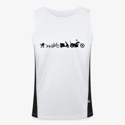 Motorcycle Evolution Chopper - Men's Functional Contrast Tank Top 
