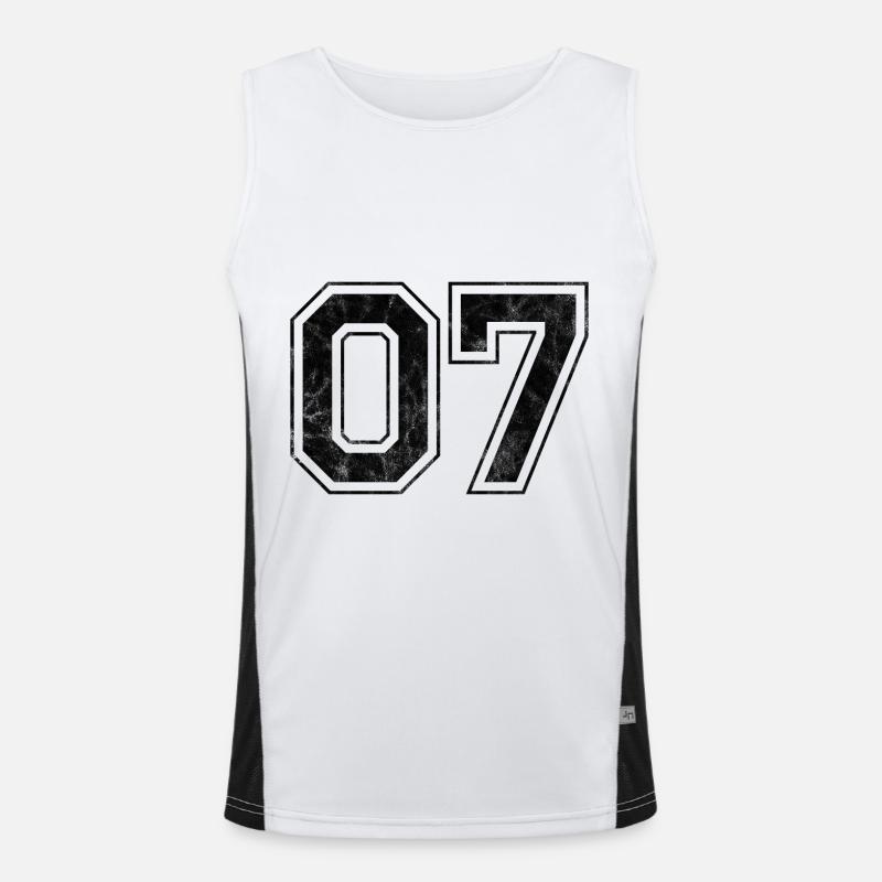 Number 07 Men's Functional Contrast Tank Top 