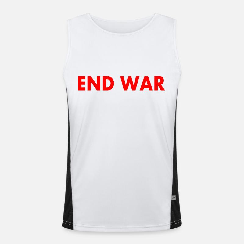 End war Funktionelles Kontrast-Tank Top für Männer 