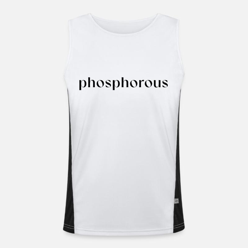 Design en un mot | Conception de la typographie phosphoreuse Débardeur respirant contrasté Homme 