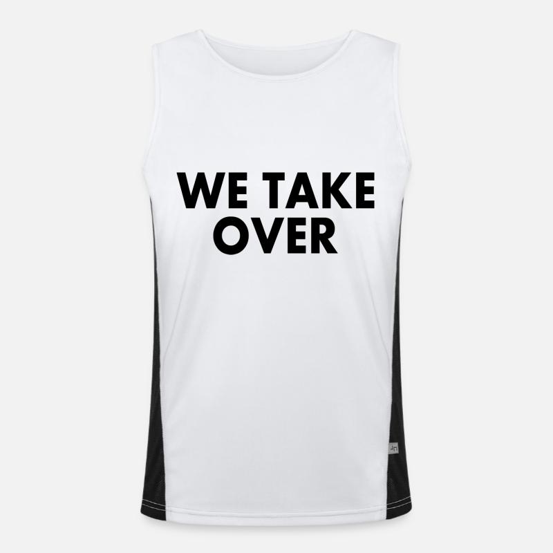 We take over Débardeur respirant contrasté Homme 