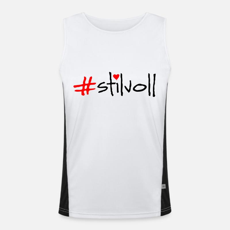 stylish Men's Functional Contrast Tank Top 