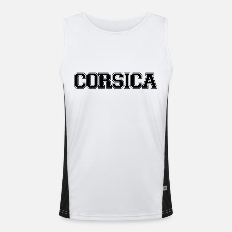 Corsica Name Débardeur respirant contrasté Homme 