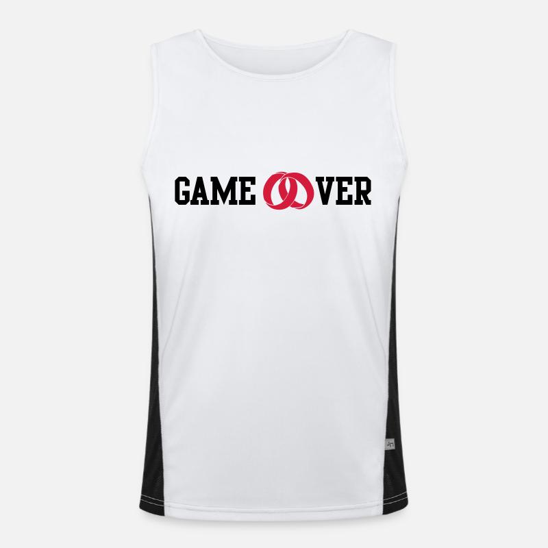 game over Men's Functional Contrast Tank Top 