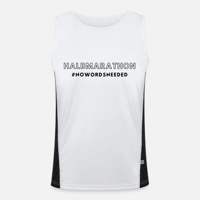 Halbmarathon nowordsneeded Funktionelles Kontrast-Tank Top für Männer 