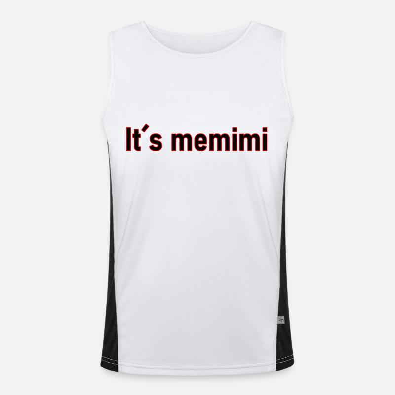 It's memimi. Funktionelles Kontrast-Tank Top für Männer 