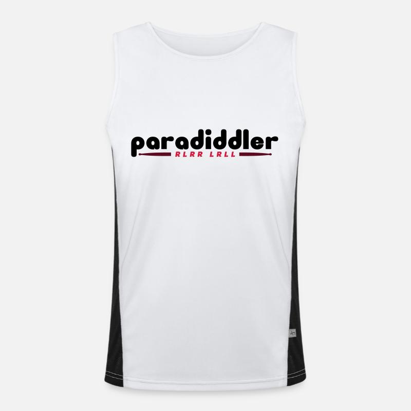 Paradiddler Funktionelles Kontrast-Tank Top für Männer 