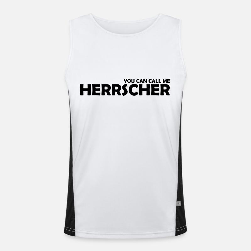 you can call me herrscher Funktionelles Kontrast-Tank Top für Männer 
