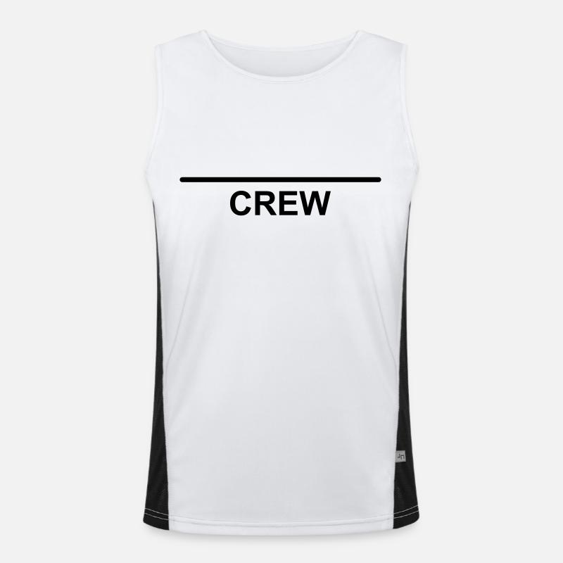 Crew Team template to design yourself Men's Functional Contrast Tank Top 