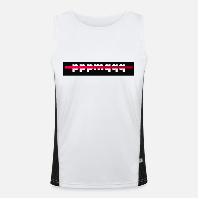 pppmqqq Funktionelles Kontrast-Tank Top für Männer 