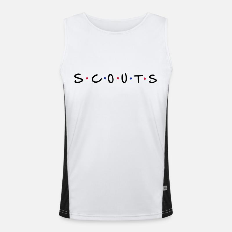 Scouts Funktionelles Kontrast-Tank Top für Männer 