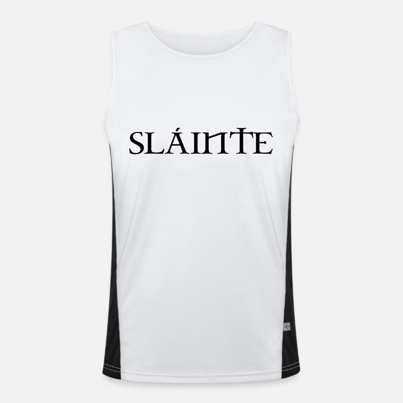 Slainte texte de Débardeur respirant contrasté Homme 