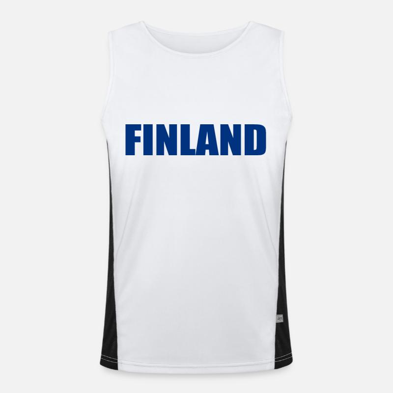 Finnland Funktionelles Kontrast-Tank Top für Männer 