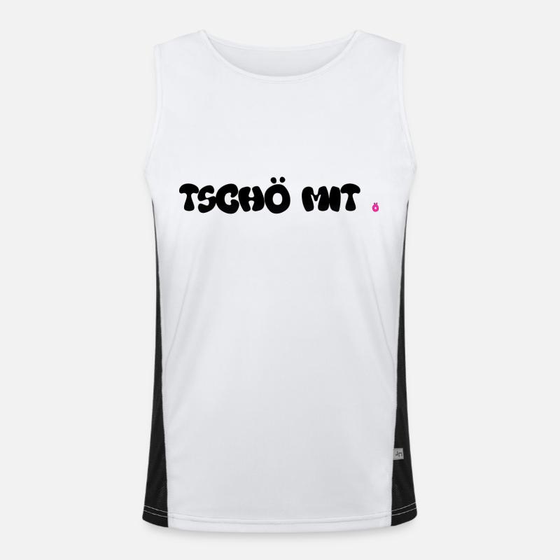 TSCHÖ MIT ö Funktionelles Kontrast-Tank Top für Männer 