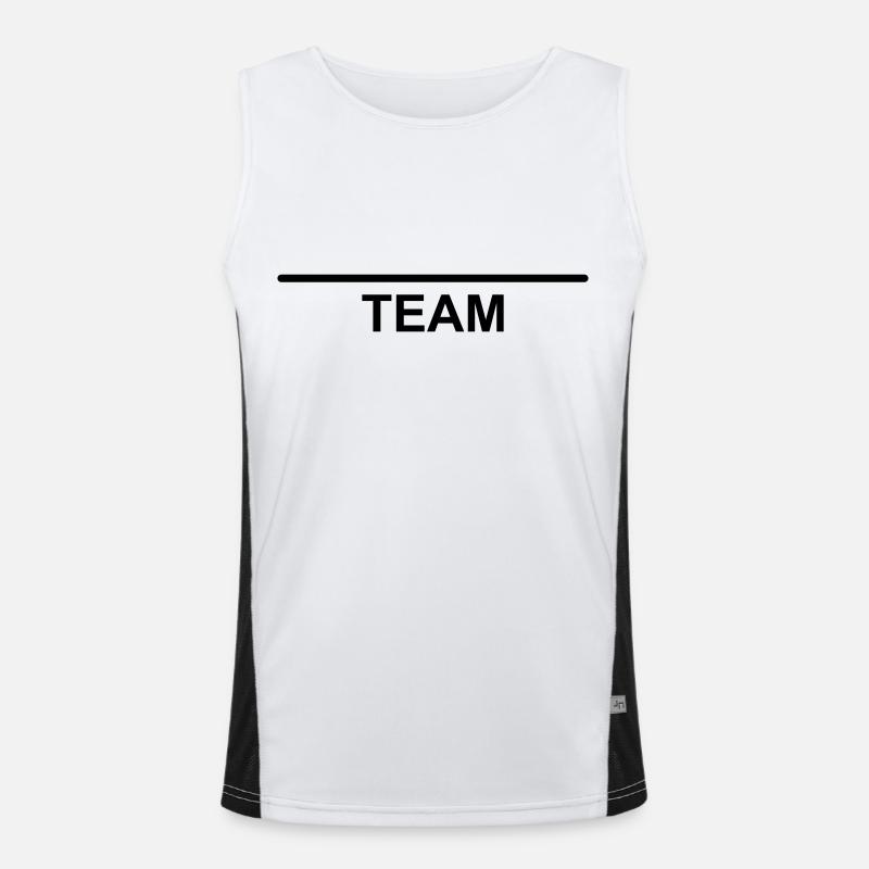 Team Group Template Design for Personalization Men's Functional Contrast Tank Top 