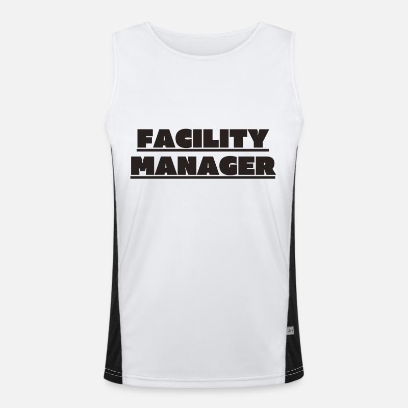 Facility Manager In-house technician Caretaker Men's Functional Contrast Tank Top 