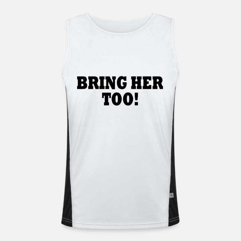 Bring her too Funktionelles Kontrast-Tank Top für Männer 