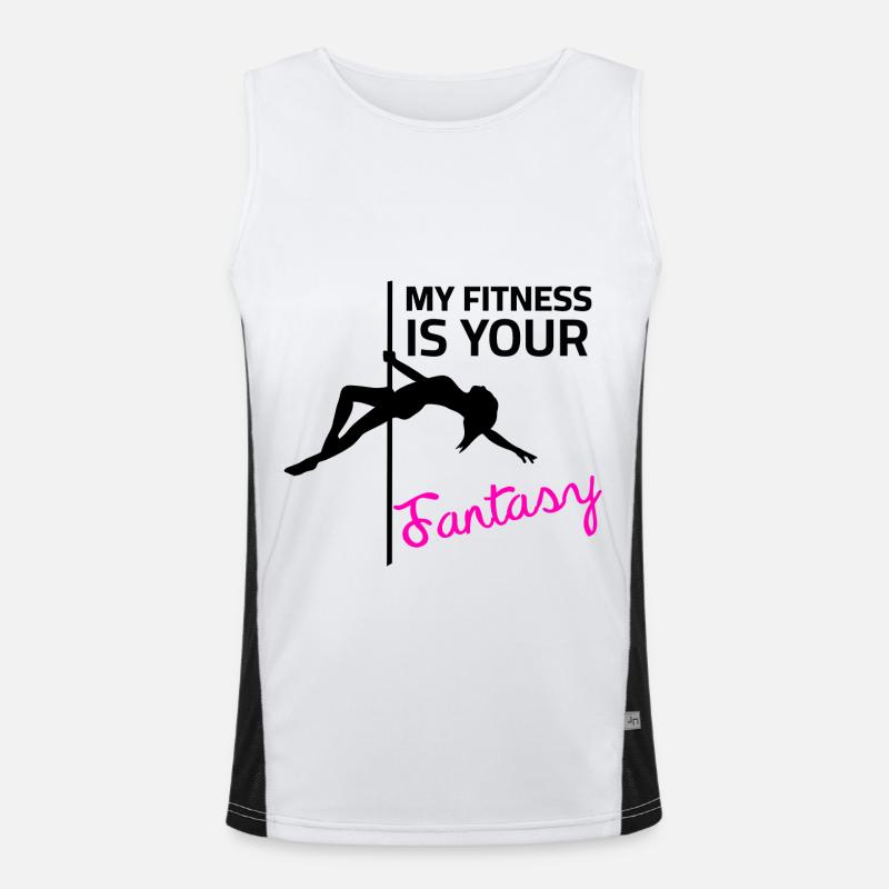 Pole dance Men's Functional Contrast Tank Top 