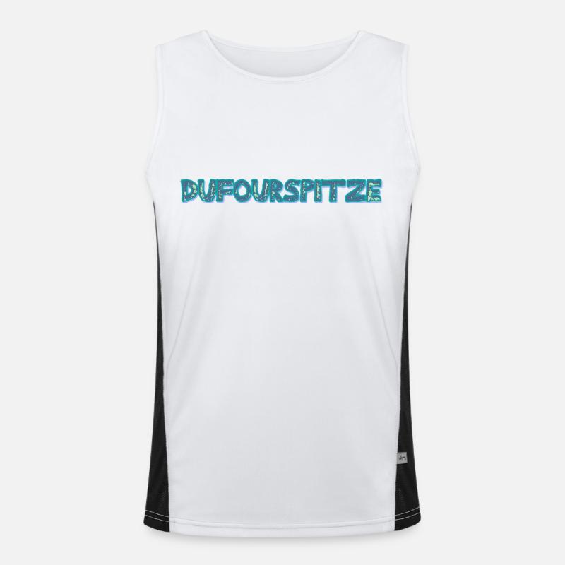 Dufourspitze Funktionelles Kontrast-Tank Top für Männer 