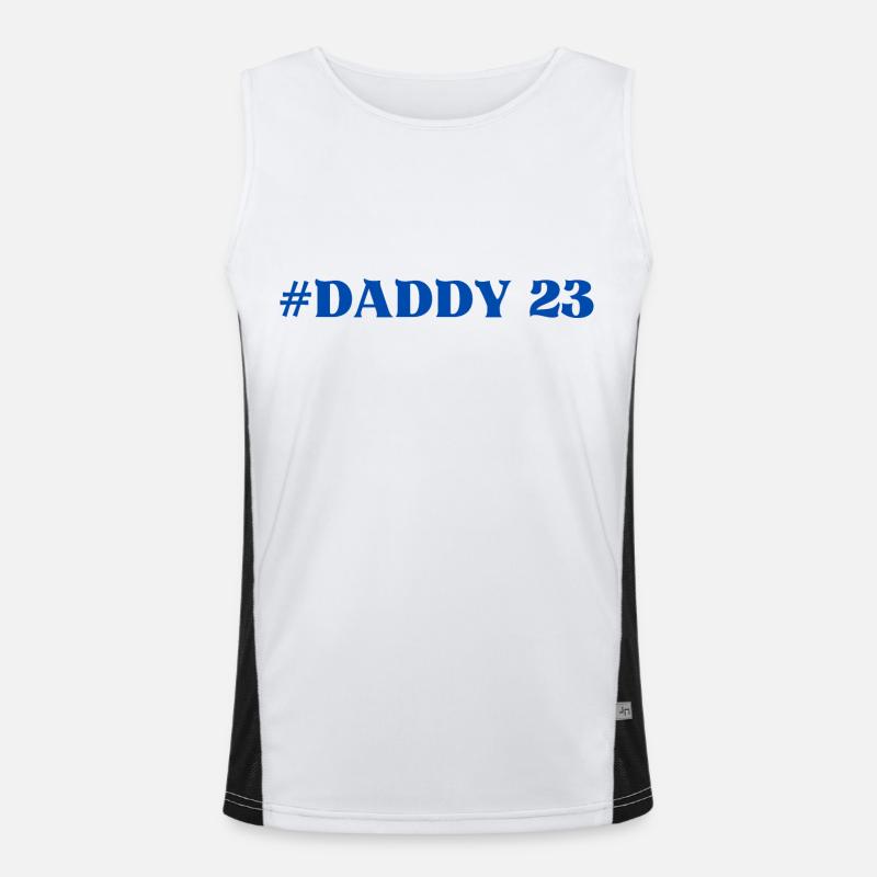 #Daddy Daddy23 Dad Dad Daddy Daddy Daddy Favorite Person Men's Functional Contrast Tank Top 