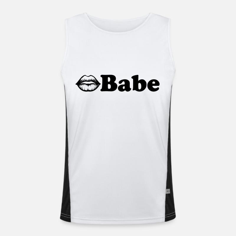 Babe Funktionelles Kontrast-Tank Top für Männer 