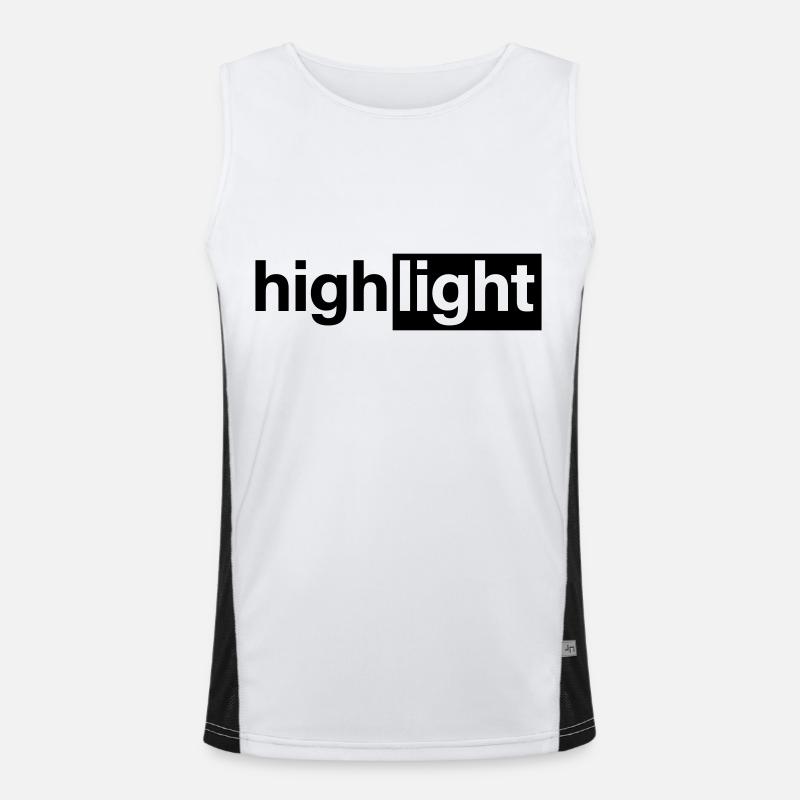 highlight Funktionelles Kontrast-Tank Top für Männer 