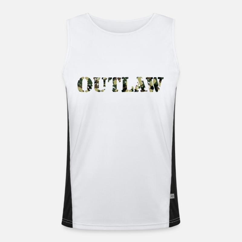 Outlaw Funktionelles Kontrast-Tank Top für Männer 