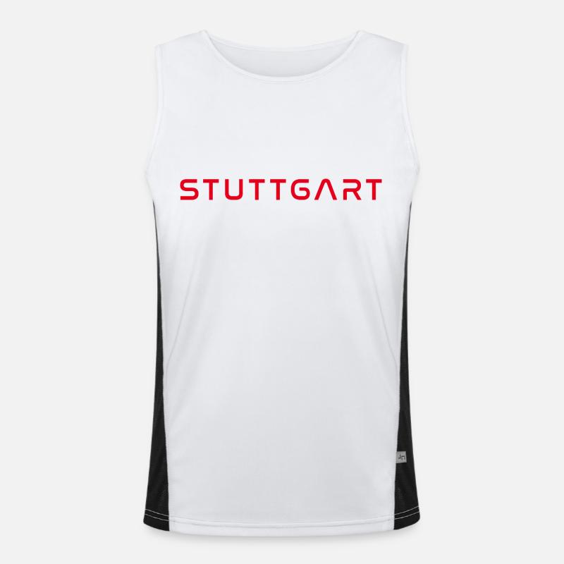 Stuttgart T-Shirt – Home & Skyline Style Men's Functional Contrast Tank Top 