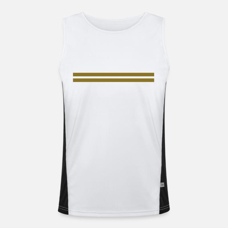 striche Funktionelles Kontrast-Tank Top für Männer 