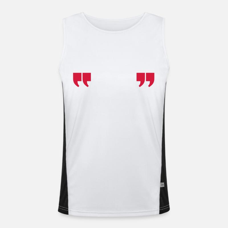quotes quotation Funktionelles Kontrast-Tank Top für Männer 
