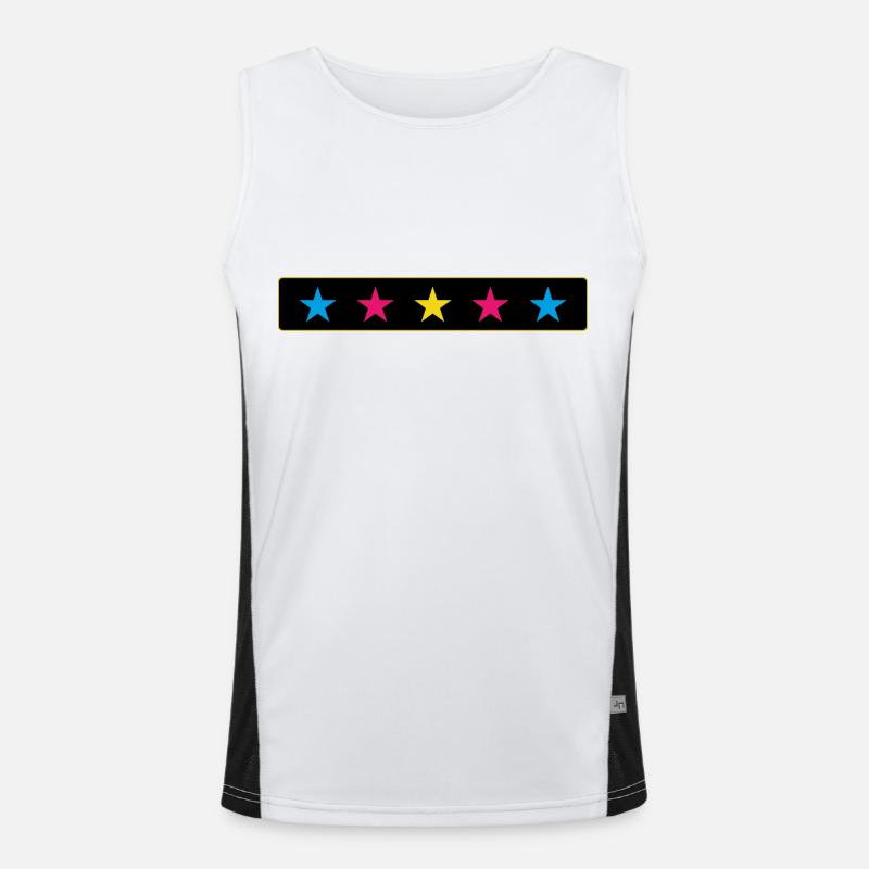 The 5 five stars Men's Functional Contrast Tank Top 