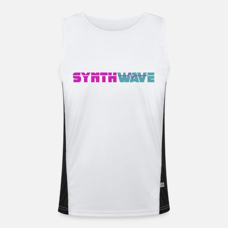 Synthwave Men's Functional Contrast Tank Top 