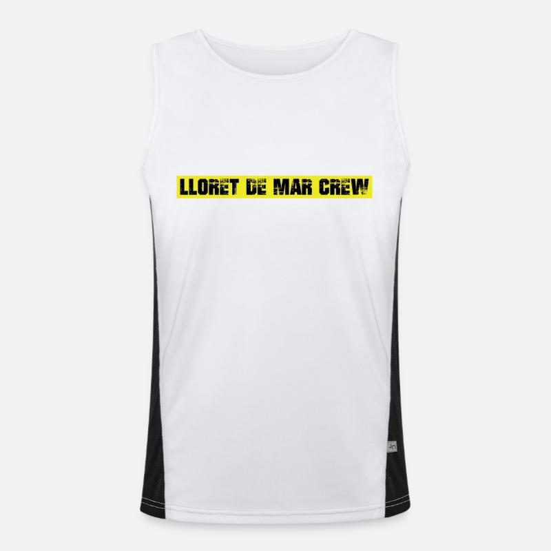 Lloret De Mar Crew Funktionelles Kontrast-Tank Top für Männer 