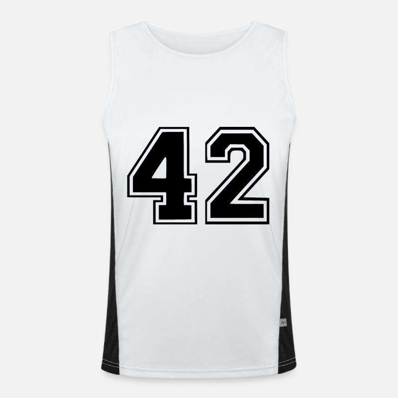 42 Funktionelles Kontrast-Tank Top für Männer 