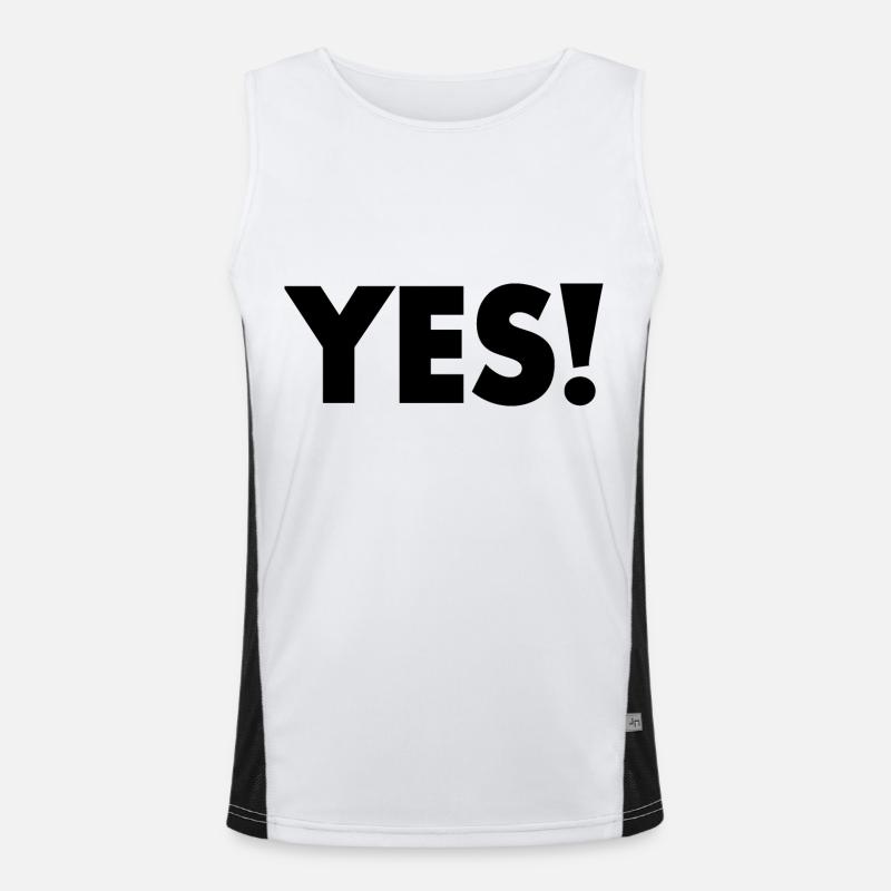 Yes Funktionelles Kontrast-Tank Top für Männer 