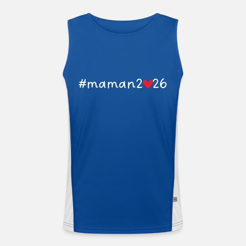 Maman 2026 Débardeur respirant contrasté Homme 
