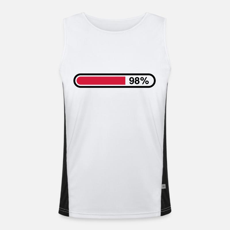 loading_bar__1f2 - Men's Functional Contrast Tank Top  - white/black