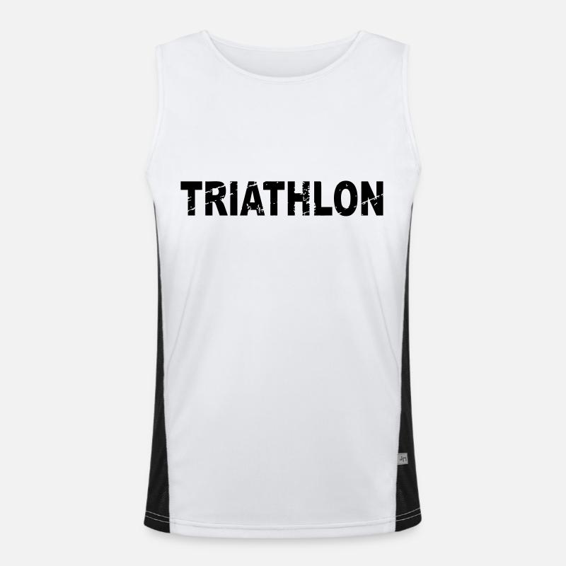 Triathlon Funktionelles Kontrast-Tank Top für Männer 